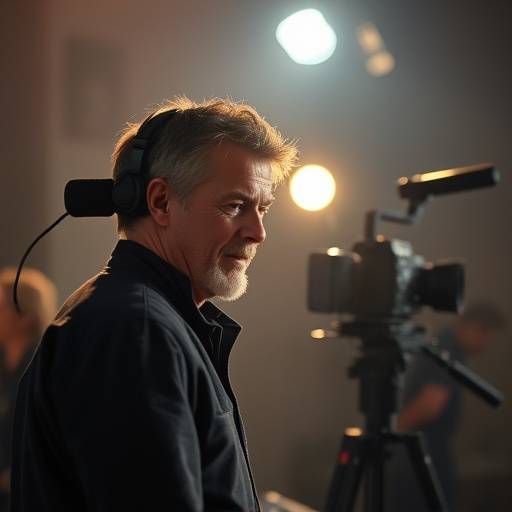 Jameson Davies in a film set